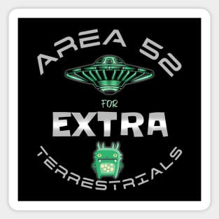 AREA 52 for EXTRA-terrestrials (dark) Sticker